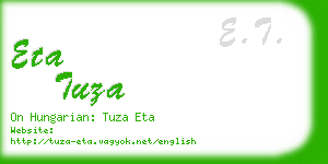 eta tuza business card